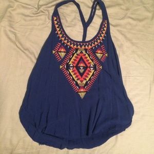 Boho Flowy Halter Crop Top